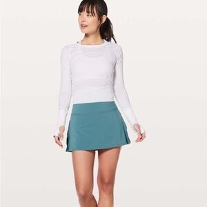 Lululemon Skirt Womens 6 Persian Blue 'Play Off The Pleats' Tennis Activewear